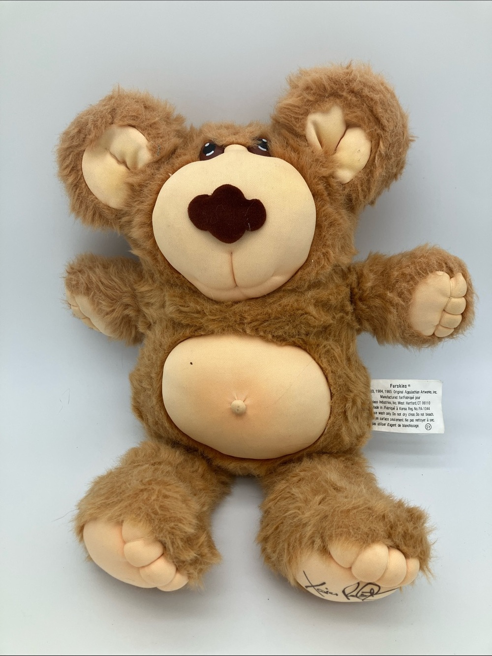 1985 Coleco Furskins Bear Xavier Robert’s Vintage 80s Plush Toy Nostalgia Retro